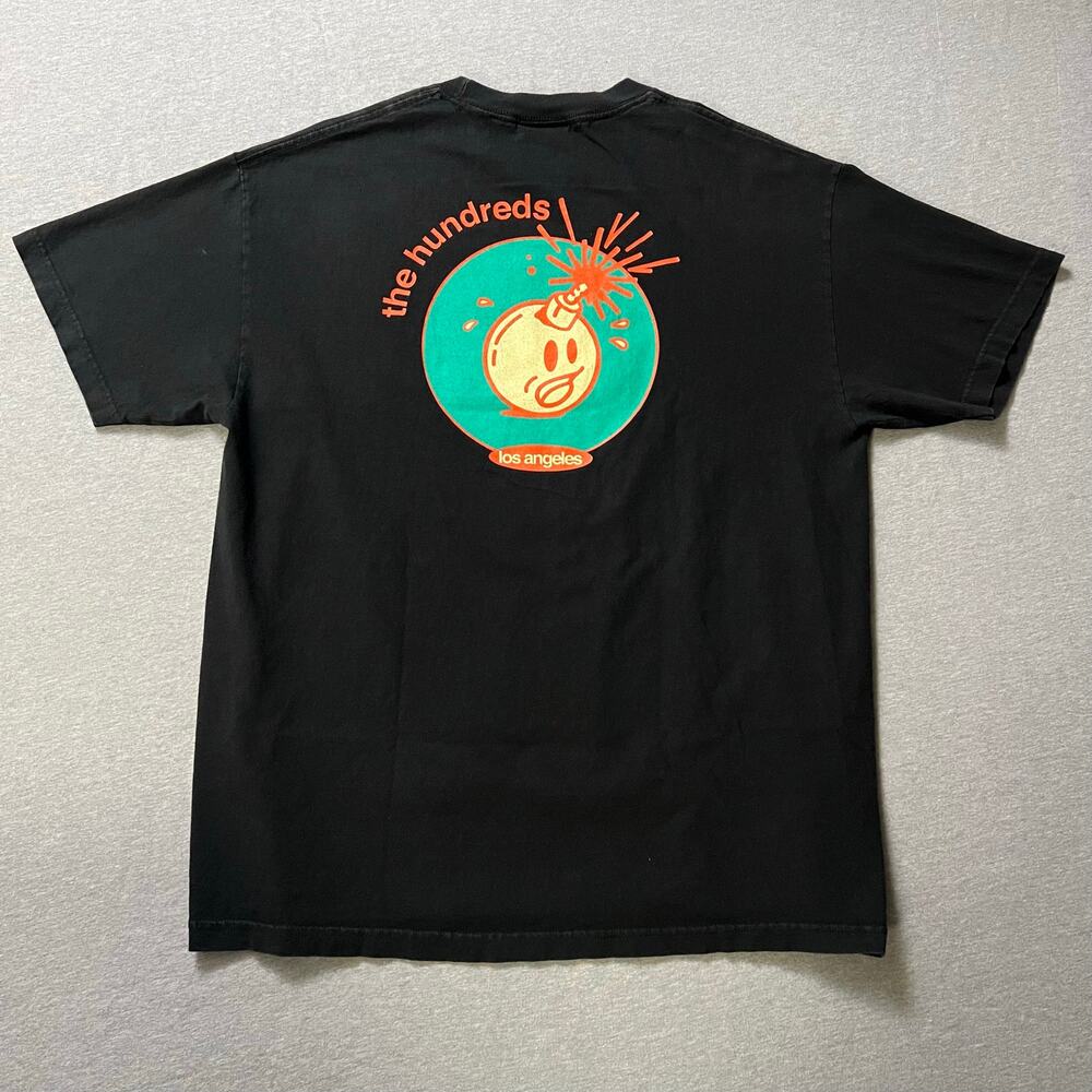 The Hundreds Bomb Graphic Tee XL Black Y2K Retro Skater Streetwear Los Angeles